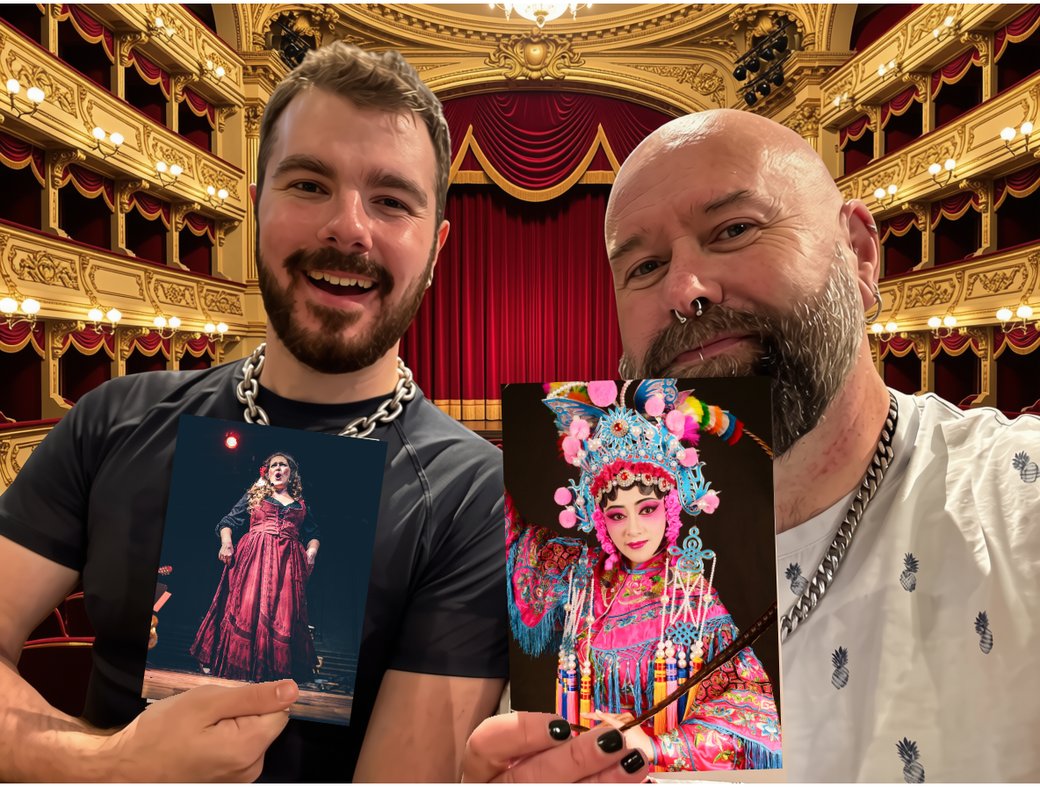 Oran and Rob, the Original Cast of Opera Unhinged